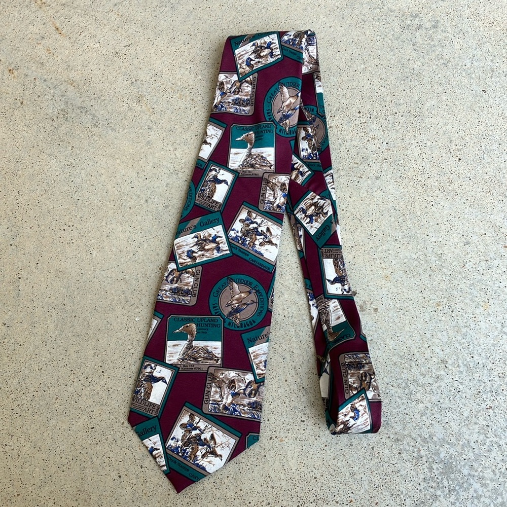 VTG Van Heusen Silk Gamebird Hunting Tie